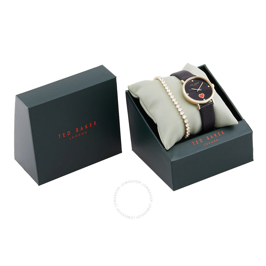 Ted Baker Phylipa Quartz Crystal Black Dial Ladies Watch and Bracelet Set BKGFW22159I - Dawson Watches #4