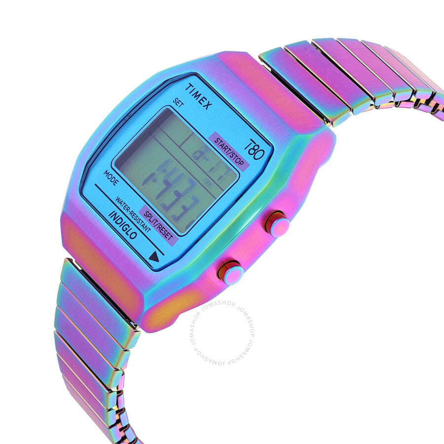 Timex 80 Quartz Digital Blue Dial Expansion Band Ladies Watch TW2W57100 - Dawson Watches #2