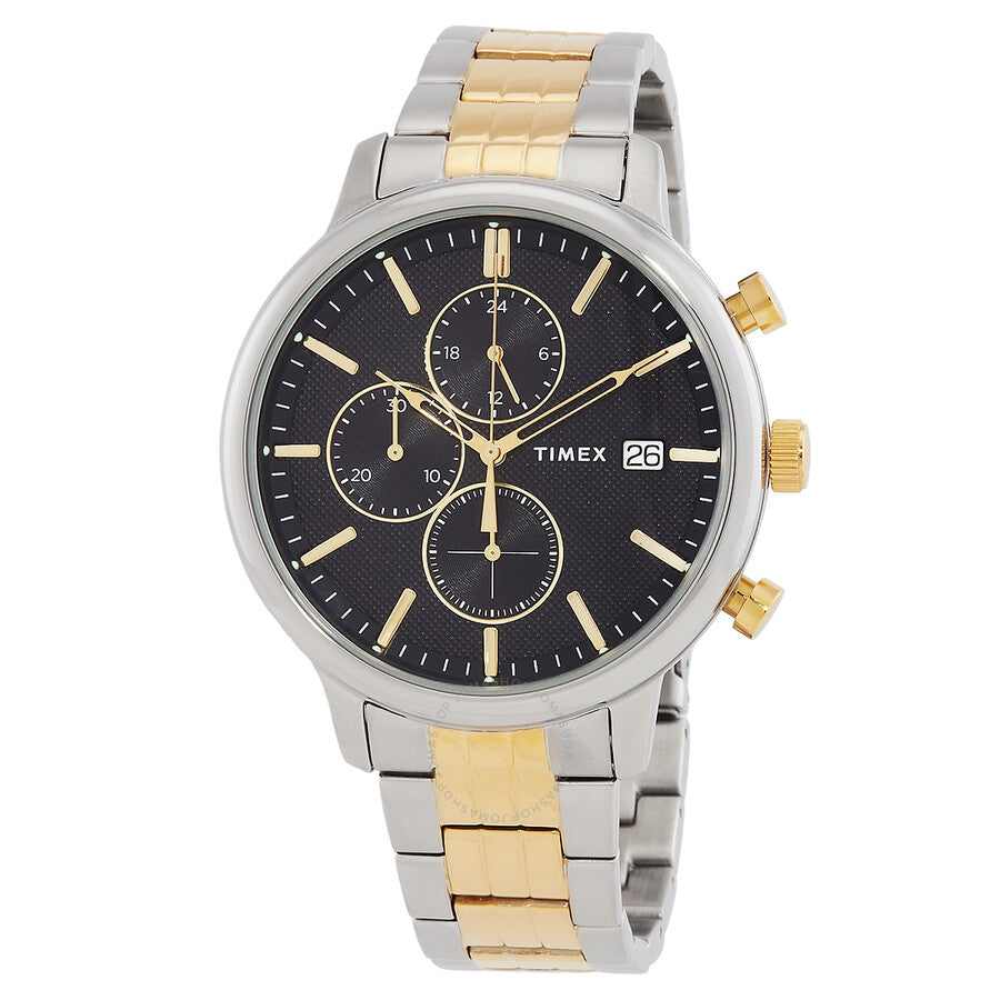 Timex Chicago Chronograph Quartz Blue Dial Two-Tone Men's Watch TW2W13300 - Dawson Watches