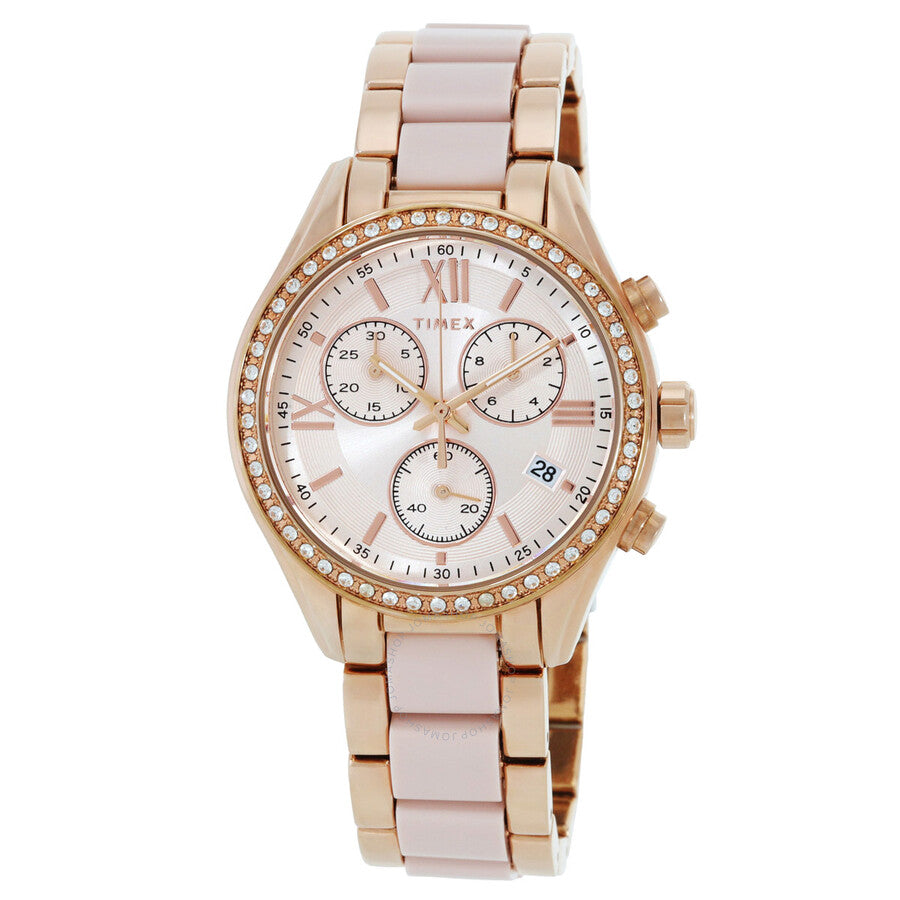 Timex Chronograph Quartz Crystal Ladies Watch TW2V75000 - The Watches Men & Co