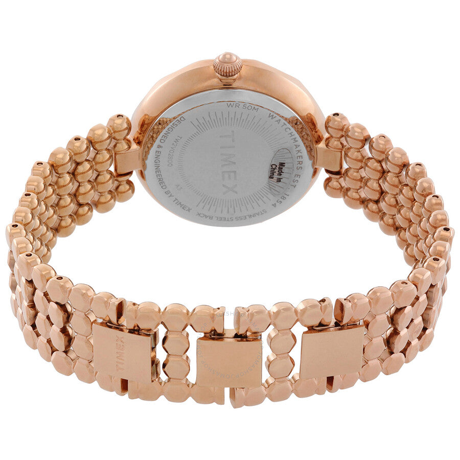 Timex City Quartz Crystal Rose Dial Ladies Watch TW2V02800 - Dawson Watches #3
