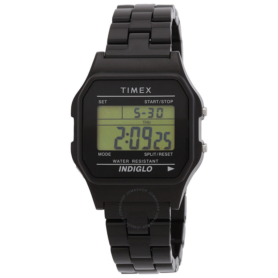 Timex Classic Quartz Digital Black Dial Watch TW2V20000 - The Watches Men & Co