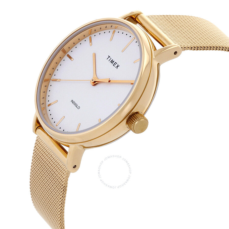 Timex Fairfield Quartz Cream Dial Ladies Watch TW2R26500 - The Watches Men & Co #2