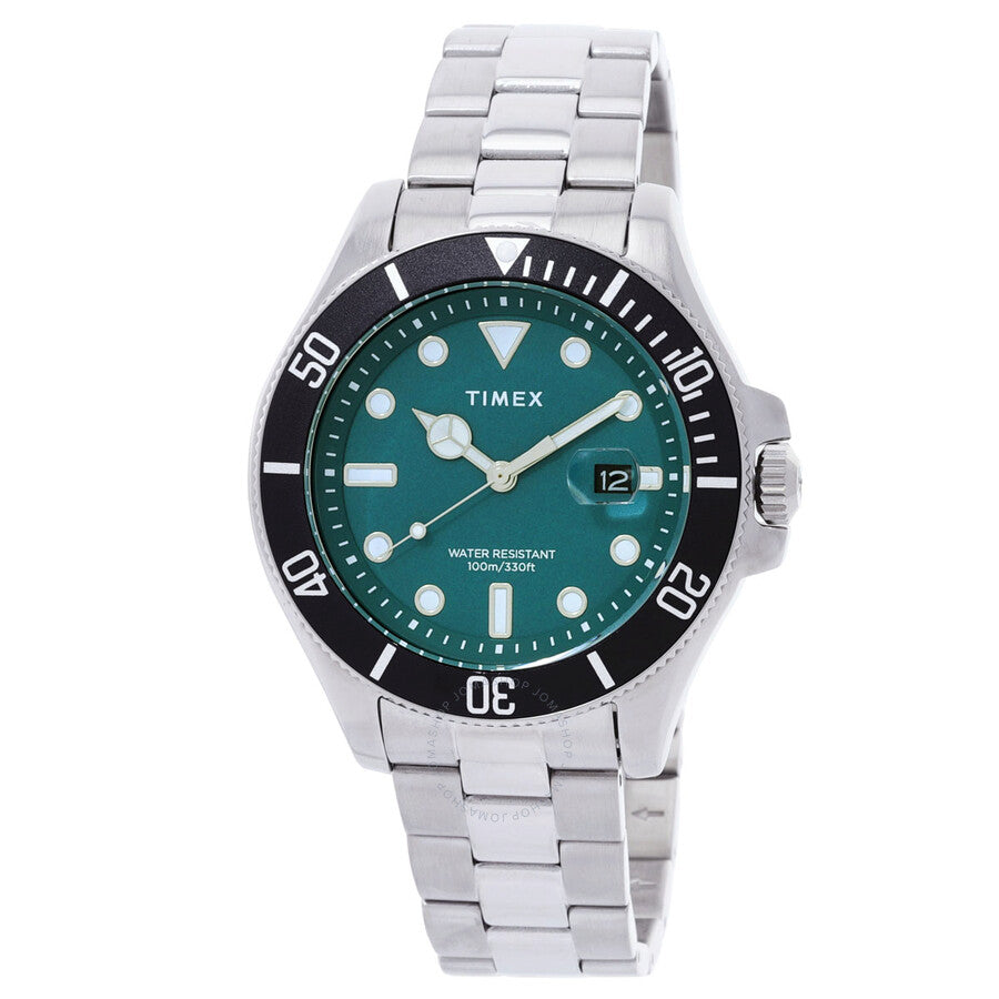 Timex Harborside Coast Quartz Green Dial Men's Watch TW2V91900 - The Watches Men & Co