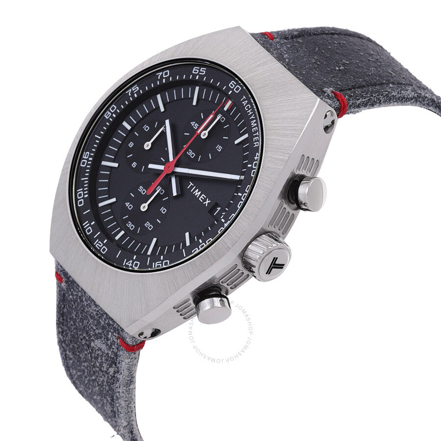 Timex Legacy Tonneau Chronograph Quartz Black Dial Men's Watch TW2W50000 - Dawson Watches #2