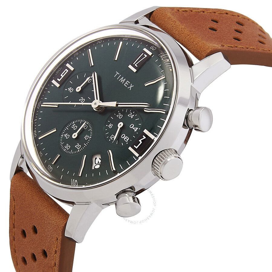 Timex Marlin Chronograph Quartz Green Dial Men's Watch TW2W10100 - Dawson Watches #2