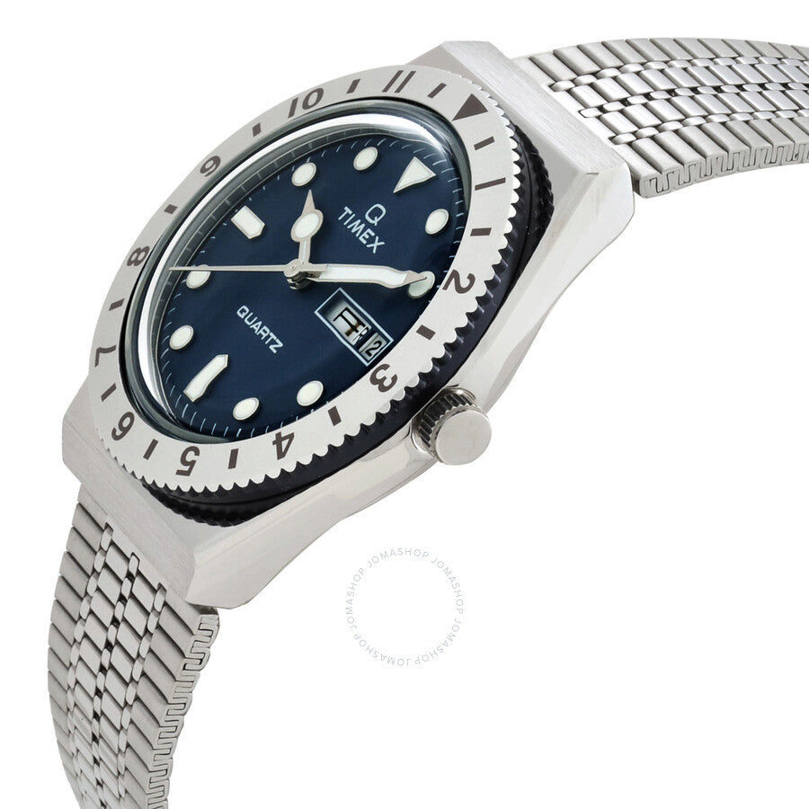 Timex Q Quartz Blue Dial Ladies Watch TW2U95500VQ - Dawson Watches #2