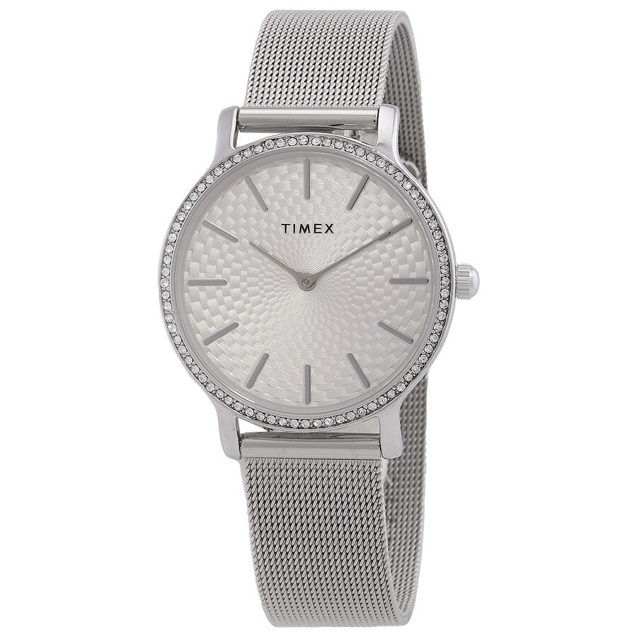Timex Transcend Quartz Crystal Silver-Tone Dial Ladies Watch TW2V52400 - Dawson Watches