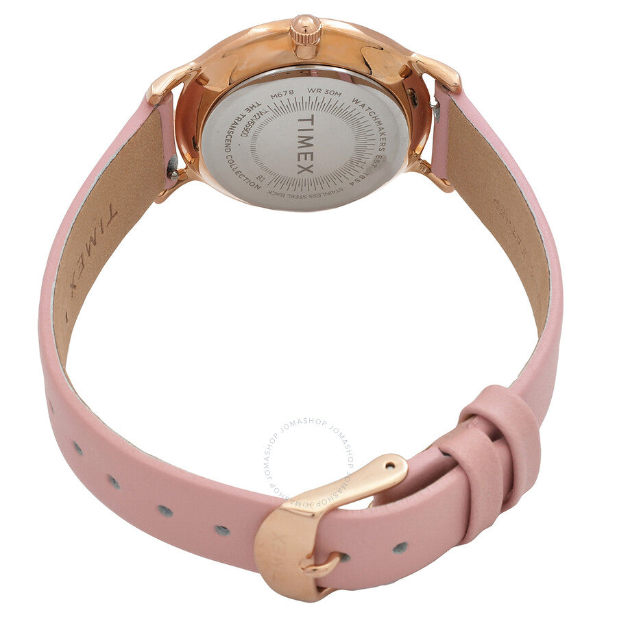Timex Transcend Quartz Rose Gold Dial Ladies Watch TW2V66900VQ - Dawson Watches #3