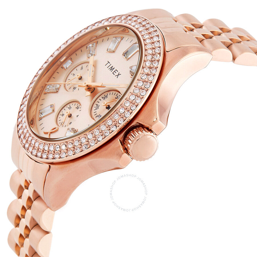 Timex Trend BCRF Kaia Quartz Crystal Rose Gold Dial Ladies Watch TW2V96700 - Dawson Watches #2