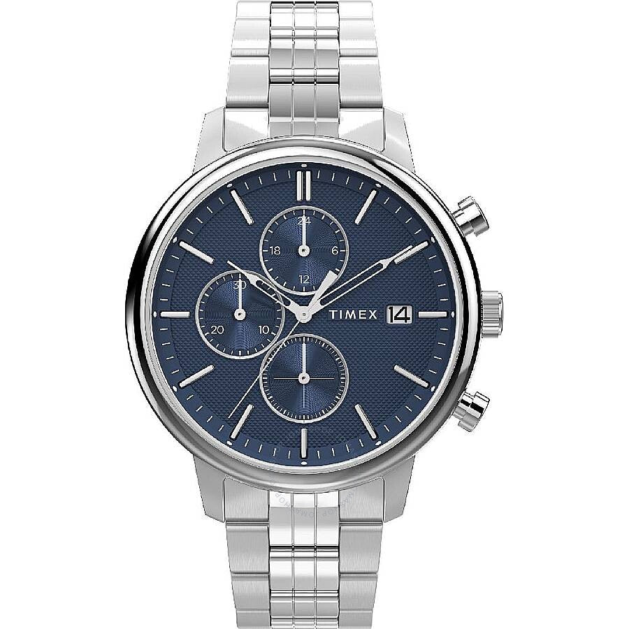 Timex Trend Chicago Chronograph Quartz Blue Dial Men's Watch TW2W67900 - Dawson Watches