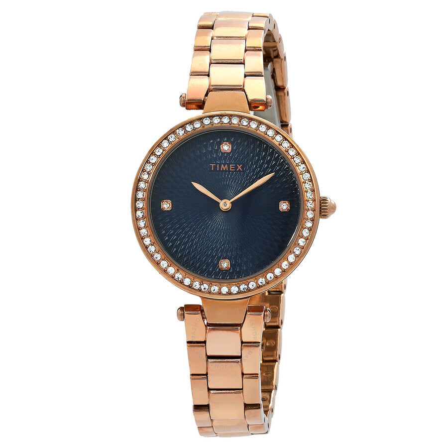 Timex Trend Quartz Crystal Black Dial Ladies Watch TW2V24600 - Dawson Watches