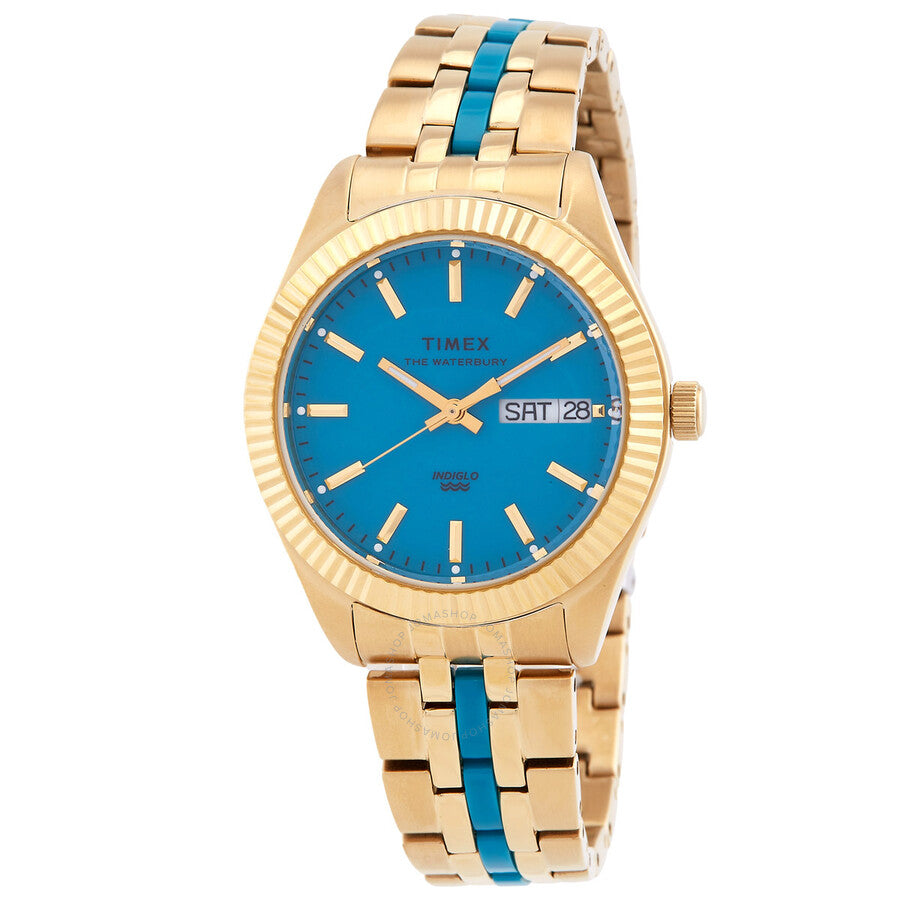 Timex Waterbury Legacy Boyfriend Malibu Quartz Blue Dial Ladies Watch TW2U82600 - Dawson Watches