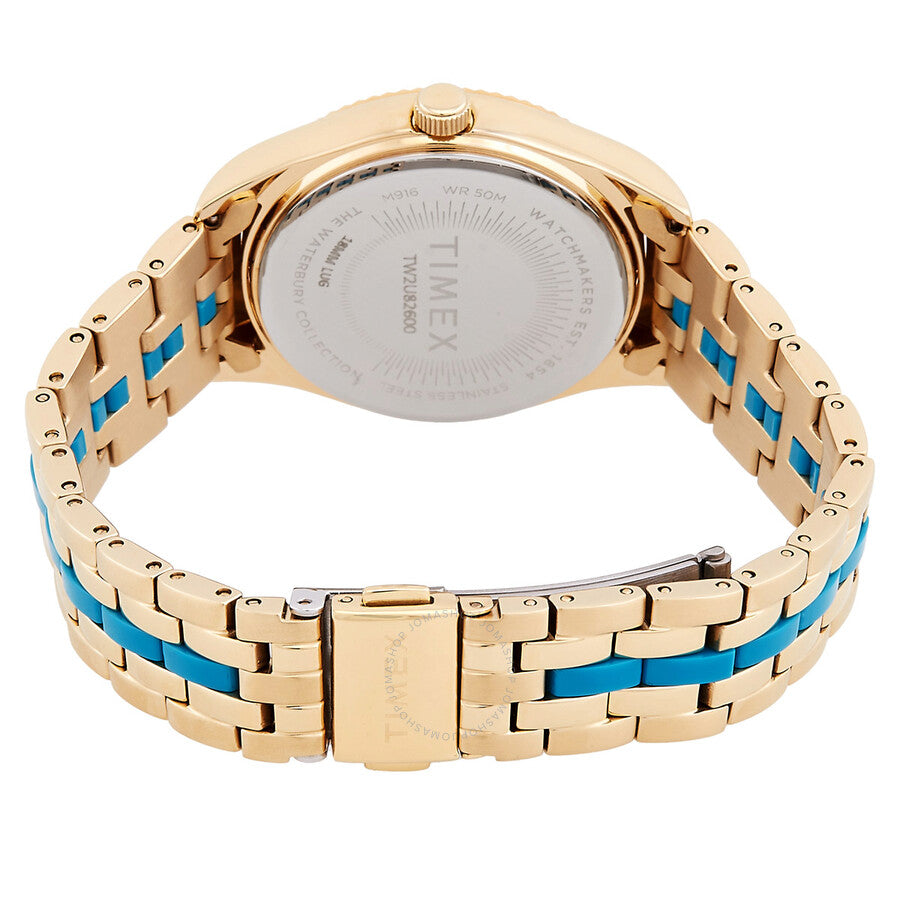 Timex Waterbury Legacy Boyfriend Malibu Quartz Blue Dial Ladies Watch TW2U82600 - Dawson Watches #3