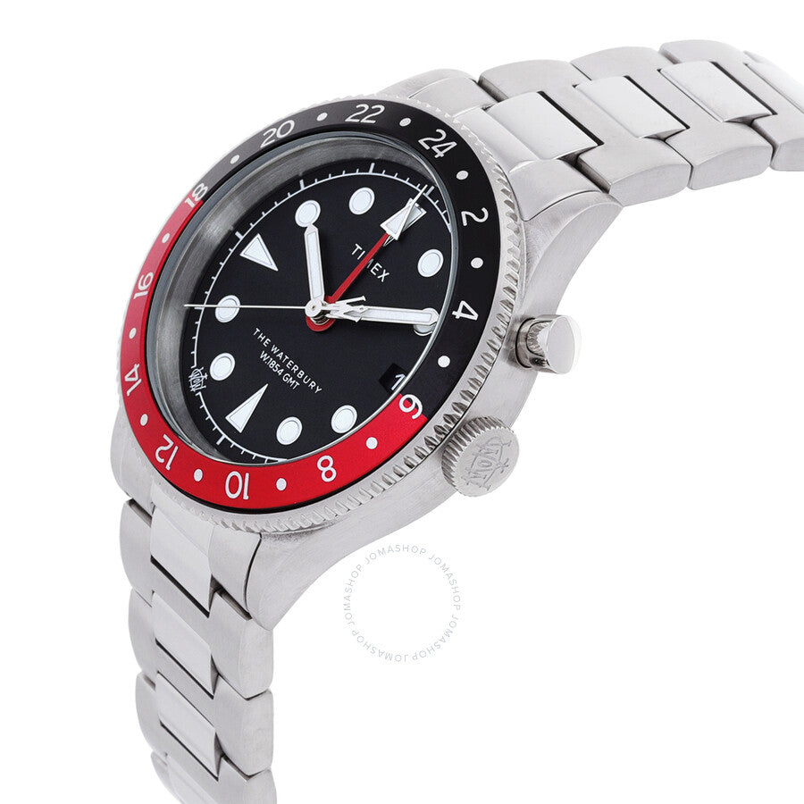Timex Waterbury Traditional GMT Quartz Black Dial Men's Watch TW2W22700 - Dawson Watches #2