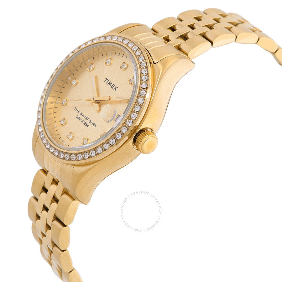 Timex Waterbury Traditional Quartz Crystal Gold Dial Watch TW2U53800 - Dawson Watches #2