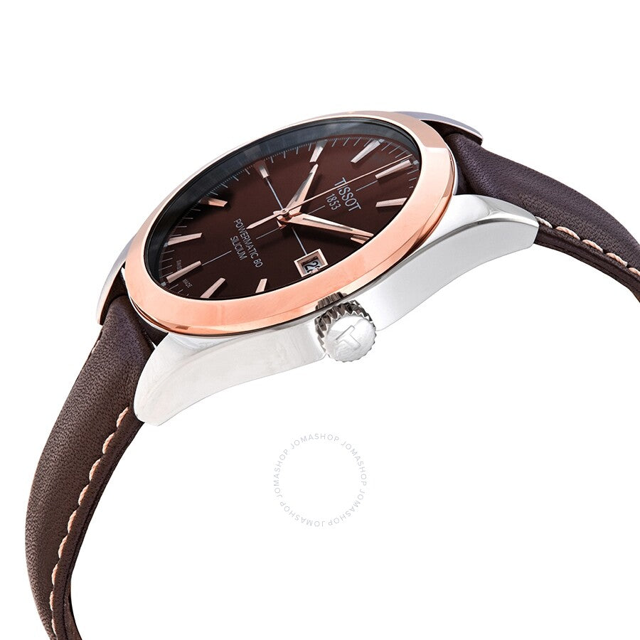 Tissot Automatic Brown Dial Men's Watch T927.407.46.291.00 - Dawson Watches #2