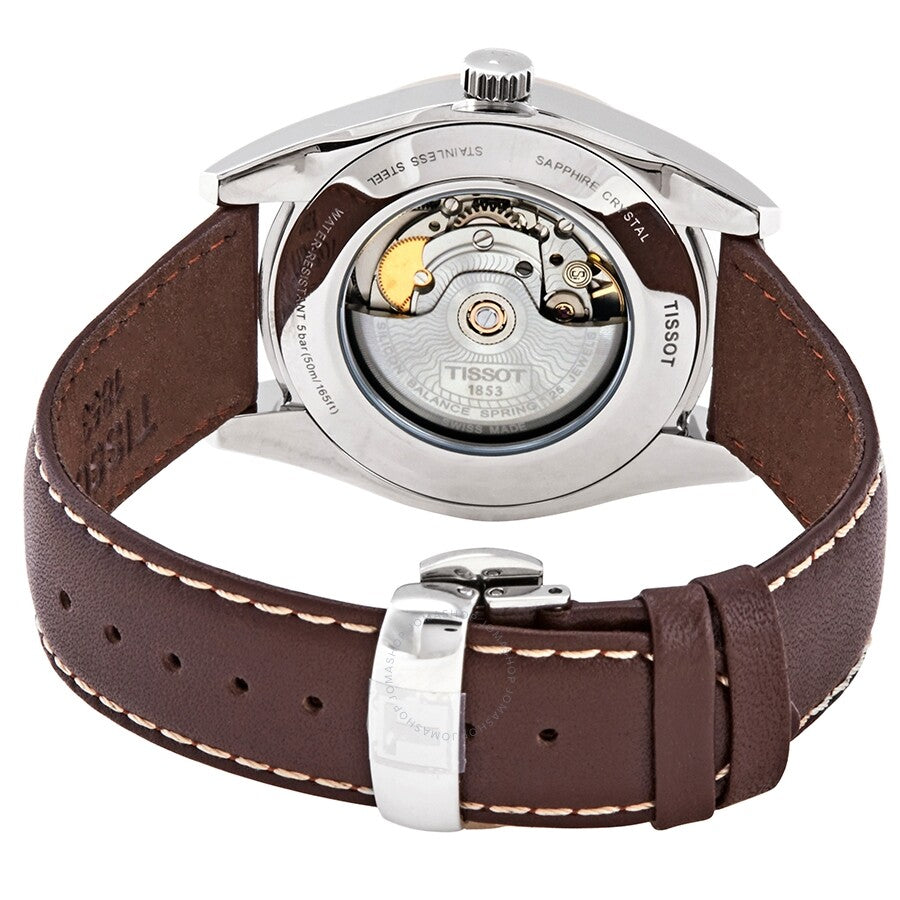 Tissot Automatic Brown Dial Men's Watch T927.407.46.291.00 - Dawson Watches #3