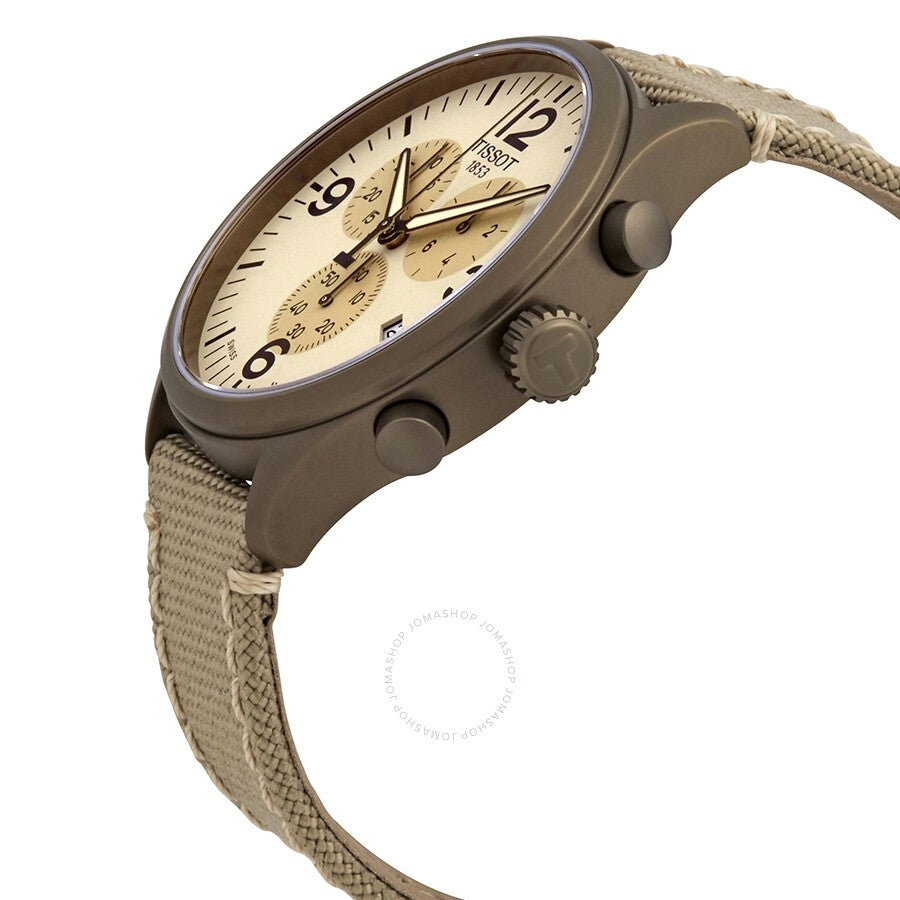 Tissot Beige Dial Men's Chronograph Watch T116.617.37.267.01 - Dawson Watches #2