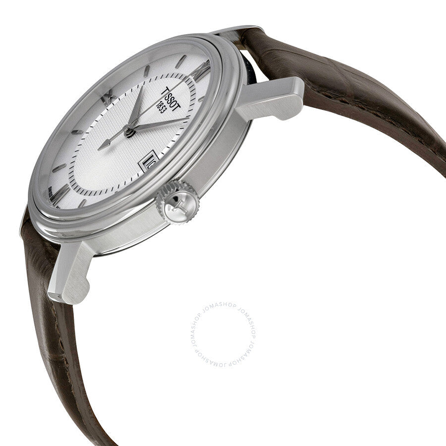 Tissot Bridgeport Quartz Silver Dial Brown Leather Men's Watch T0974101603800 - Dawson Watches #2