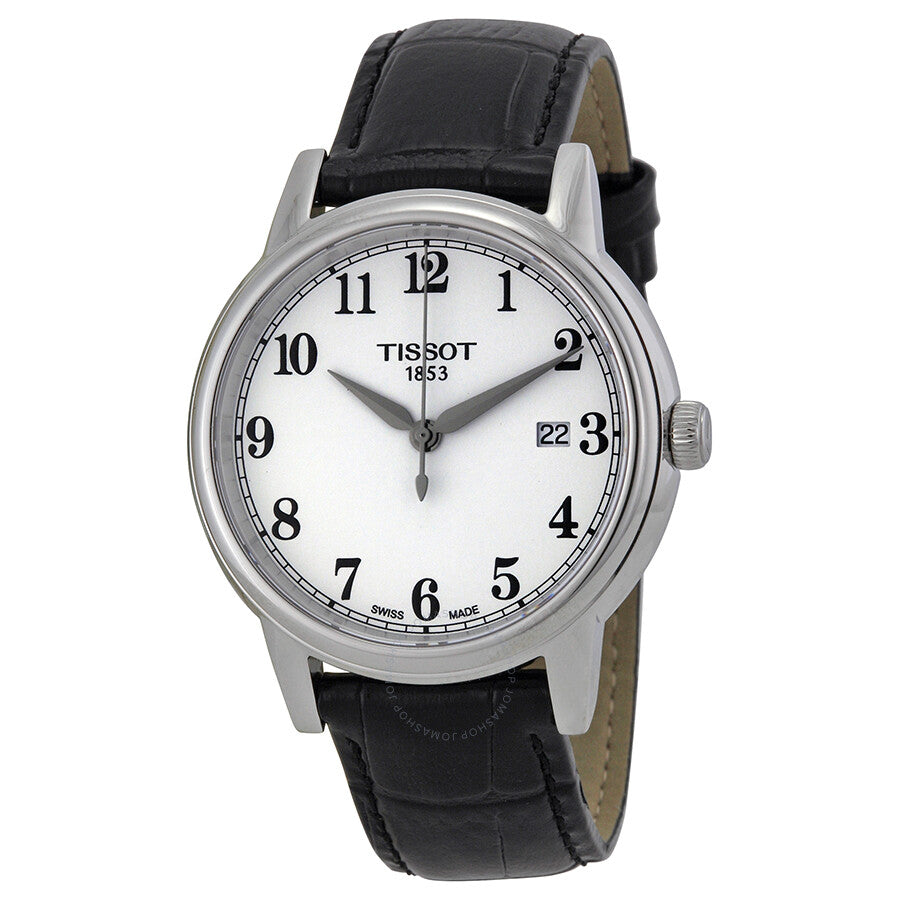 Tissot Carson White Dial Black Leather Men's Watch T0854101601200 - Dawson Watches