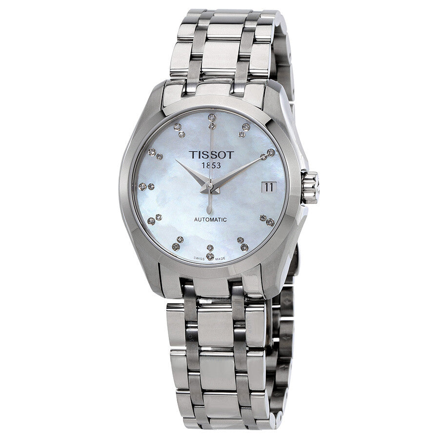 Tissot Couturier Automatic Mother of Pearl Ladies Watch T035.207.11.116.00 - Dawson Watches