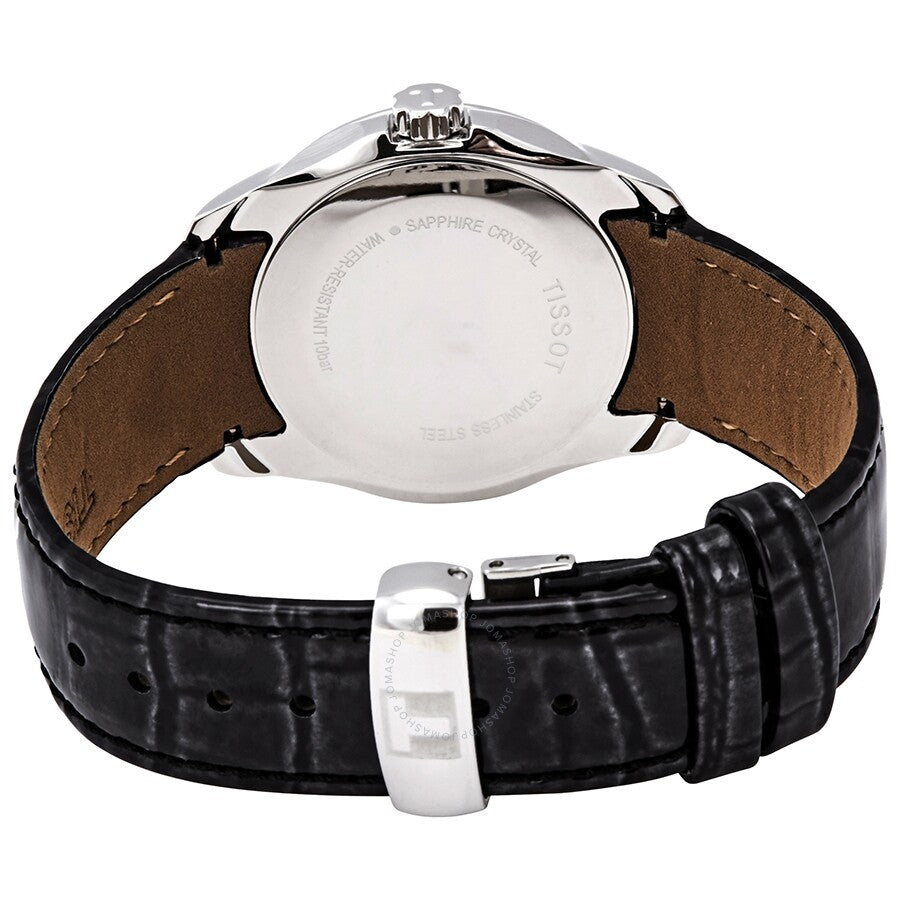 Tissot Couturier Black Dial Diamond Ladies Leather Watch T035.210.66.051.00 - Dawson Watches #3