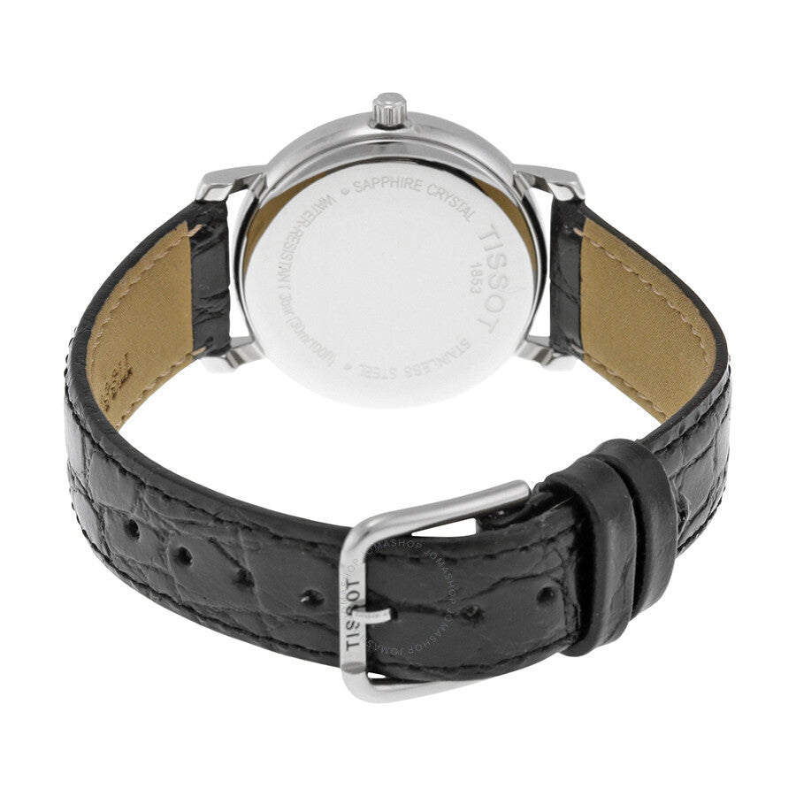 Tissot Desire White Dial Black Leather Ladies Watch T52.1.121.12 - Dawson Watches #3