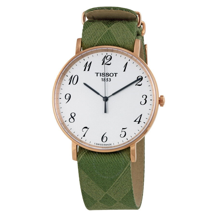 Tissot Everytime Large NATO White Dial Men's Watch T1096103803200 - Dawson Watches