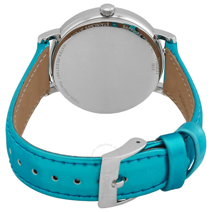 Tissot Everytime Lady Quartz Turquoise Dial Watch T1432101709100 - Dawson Watches #3