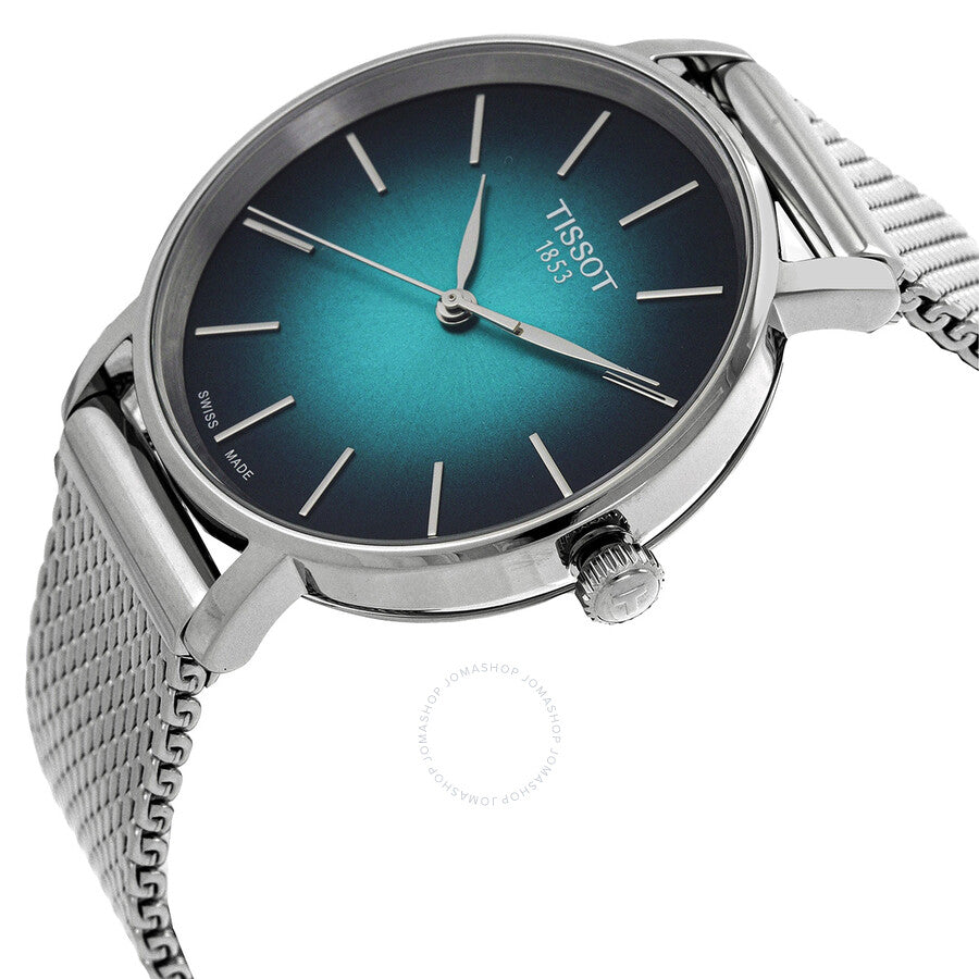 Tissot Everytime Quartz Graded Green-Black Dial Ladies Watch T1432101109100 - Dawson Watches #2