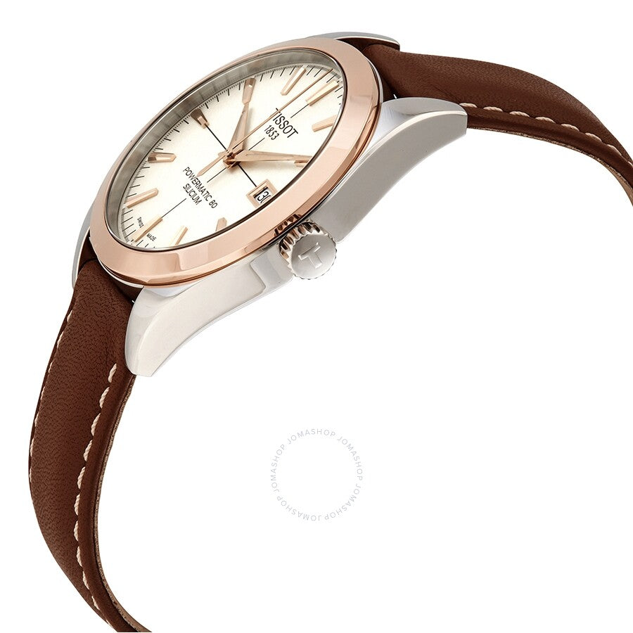 Tissot Gentleman Automatic Cream Opalin Dial Men's Watch T927.407.46.261.00 - Dawson Watches #2