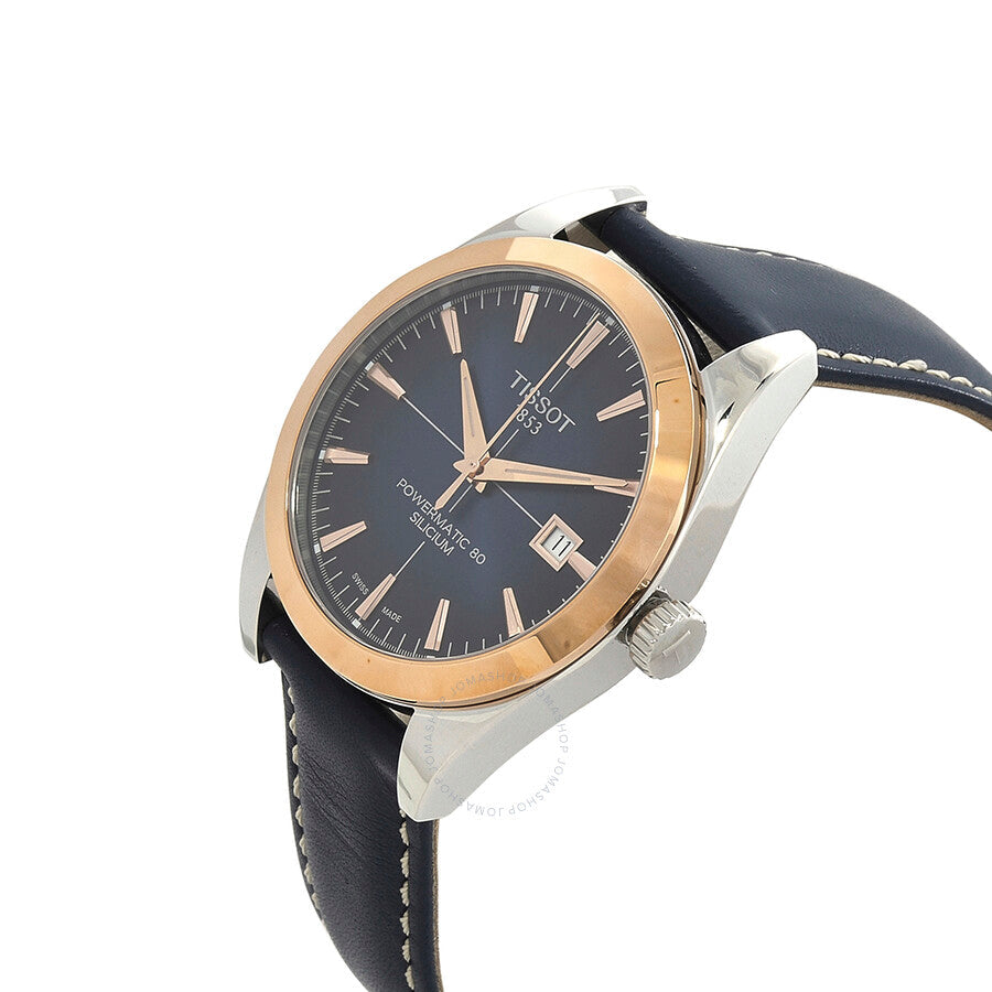 Tissot Gentleman Powermatic 80 Silicium Automatic Chronometer Blue Dial Men's Watch T927.407.46.041.00 - Dawson Watches #2