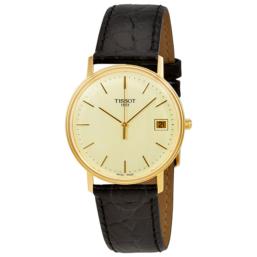 Tissot Goldrun Hesalite Champagne Dial Unisex Watch T71340121 - Dawson Watches