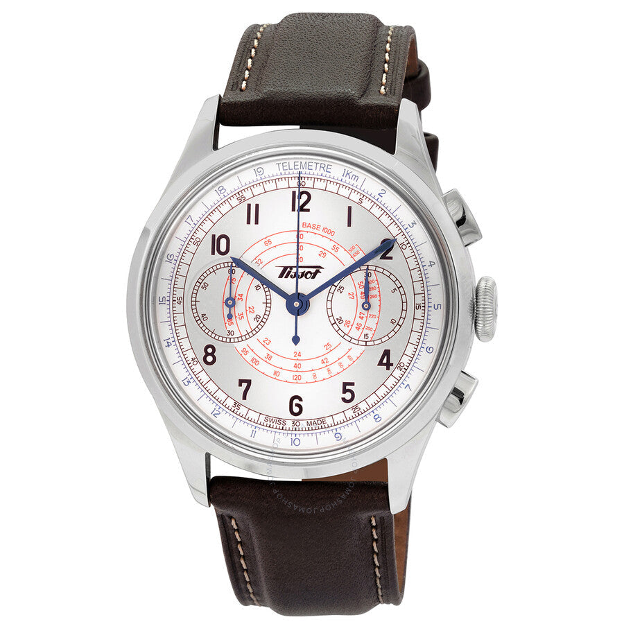 Tissot Heritage Telemeter Chronograph Automatic Silver Dial Men's Watch T1424621603200 - Dawson Watches