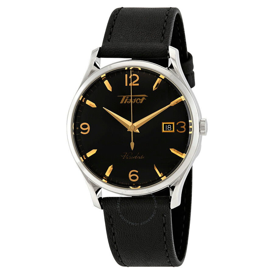 Tissot Heritage Visodate Black Dial Men's Watch T1184101605701 - Dawson Watches