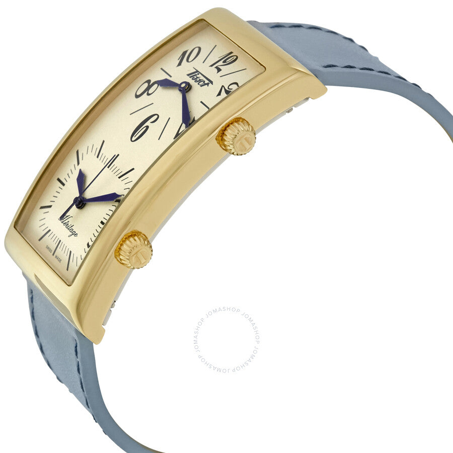 Tissot Heritage Champagne Dial Blue Leather Ladies Watch T56.5.623.39 - Dawson Watches #2