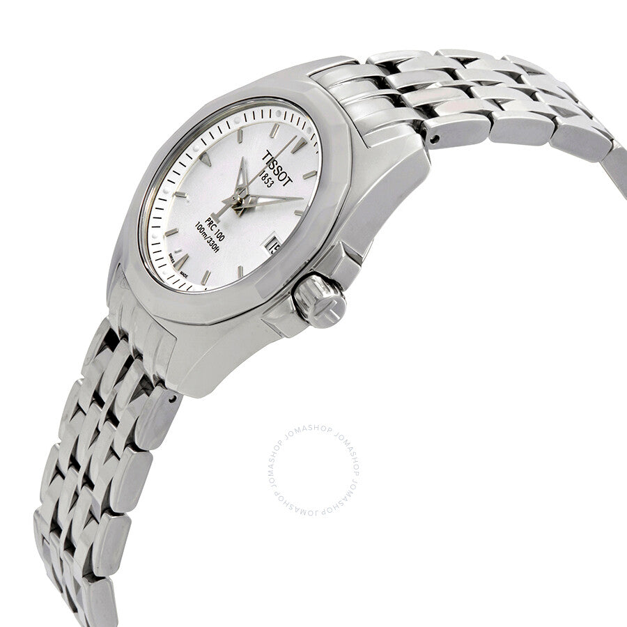 Tissot Ladies PRC100 Silver Dial Watch T008.010.11.031.00 - Dawson Watches #2