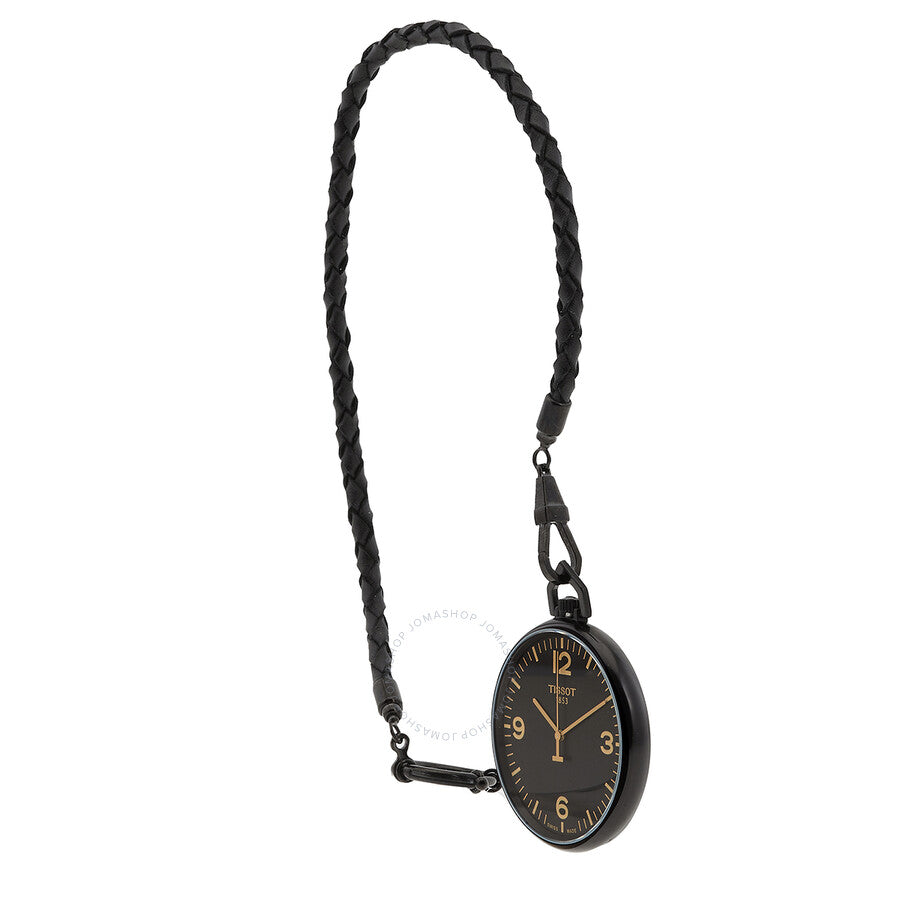 Tissot Lepine Quartz Black Dial Unisex Pocket Watch T863.409.99.057.01 - Dawson Watches #2