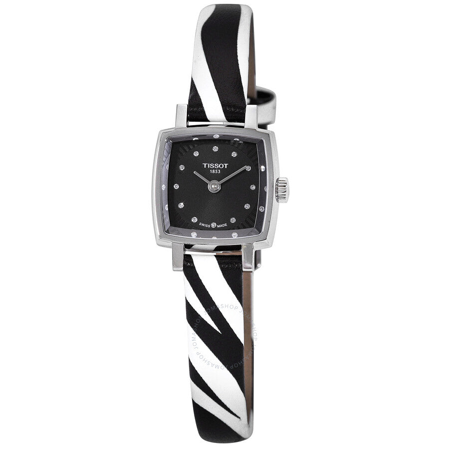 Tissot Lovely Quartz Diamond Black Dial Ladies Watch T058.109.17.056.00 - Dawson Watches
