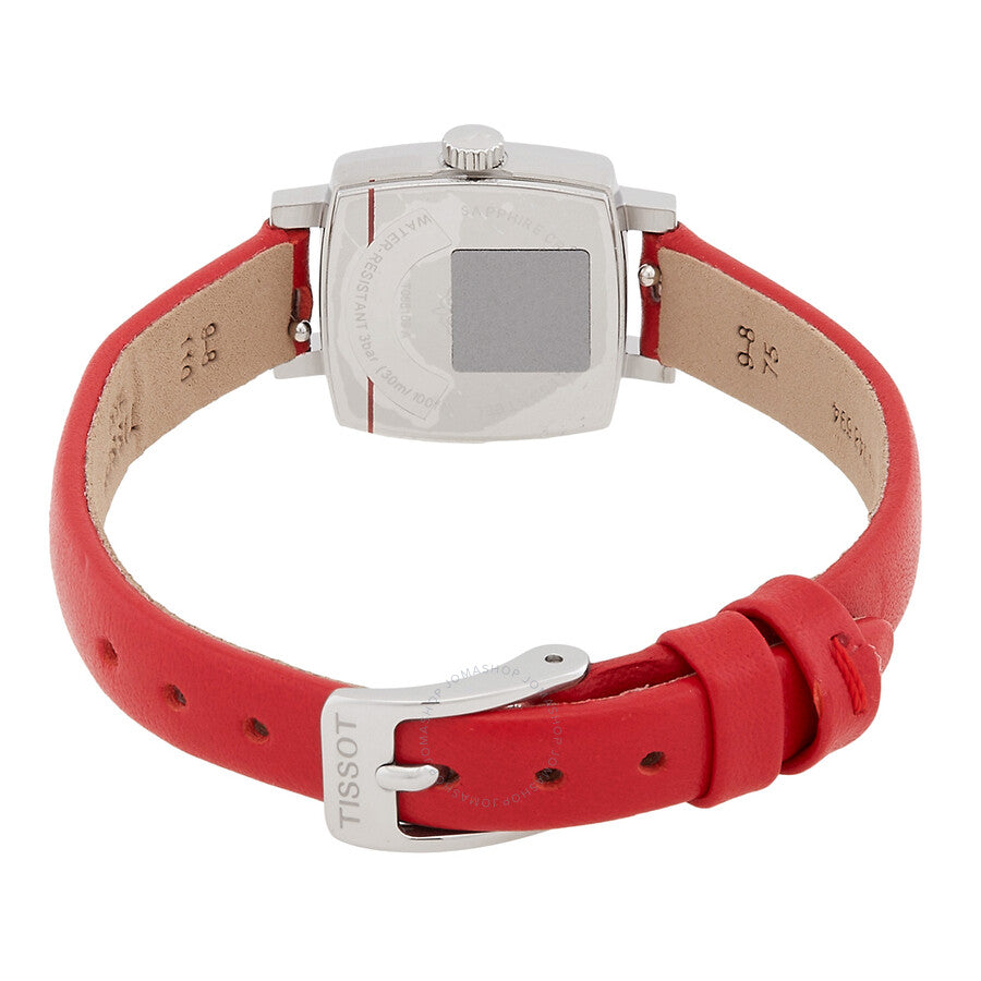 Tissot Lovely Square Valentines Quartz Diamond Silver Dial Ladies Watch T0581091603600 - Dawson Watches #3