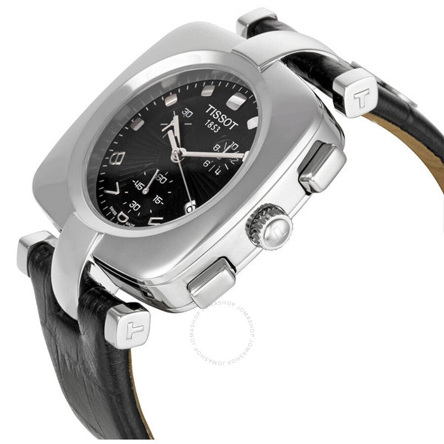 Tissot Odaci T Black Dial Chronograph Ladies Watch T020.317.16.057.00 - Dawson Watches #2