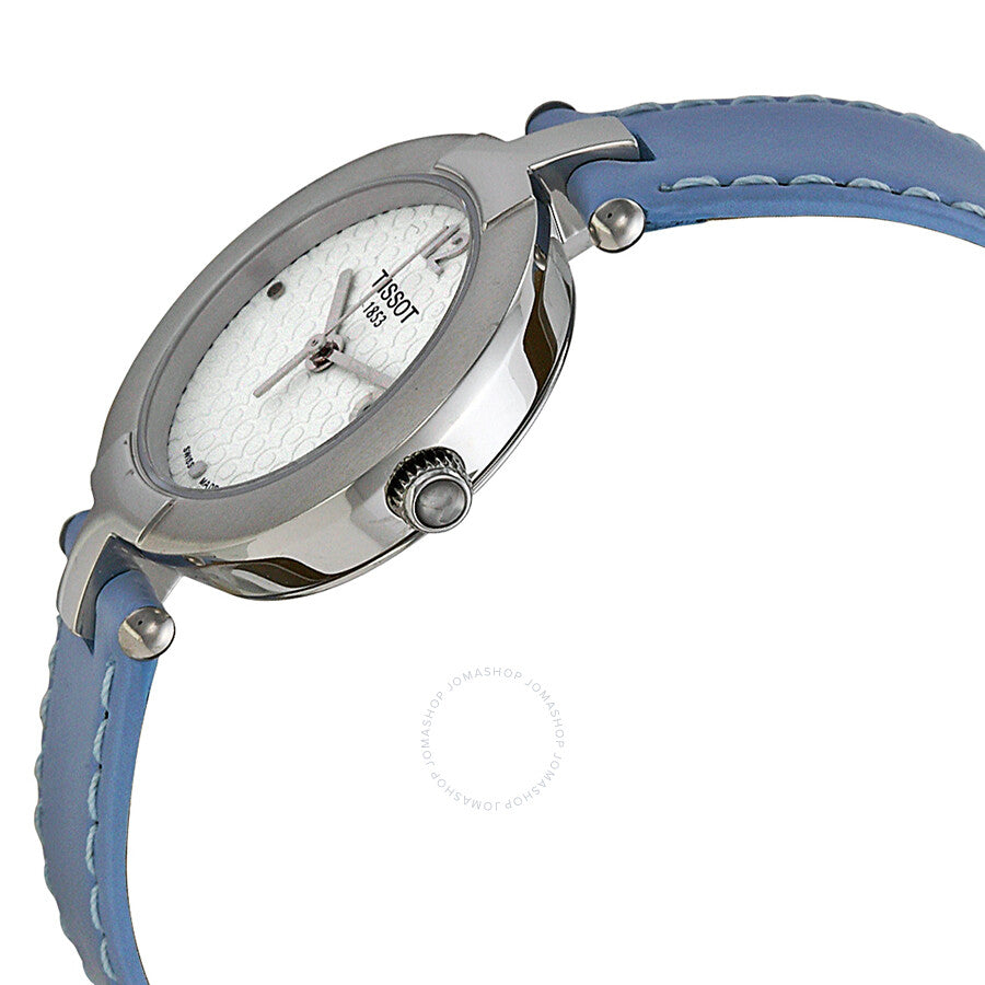Tissot Pinky White Dial Blue Leather Ladies Watch T0842101601702 - Dawson Watches #2