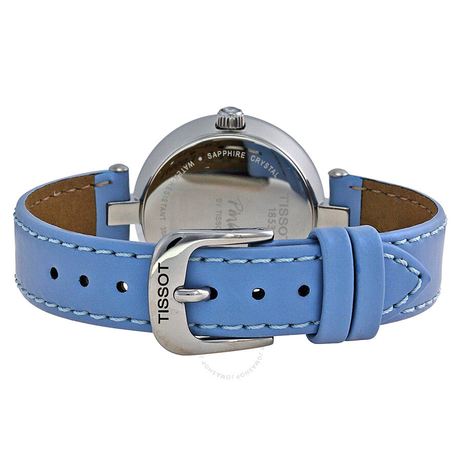 Tissot Pinky White Dial Blue Leather Ladies Watch T0842101601702 - Dawson Watches #3