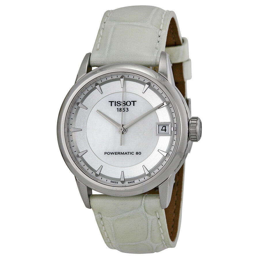 Tissot Powermatic 80 Mother of Pearl Dial Ladies Watch T0862071611100 - Dawson Watches