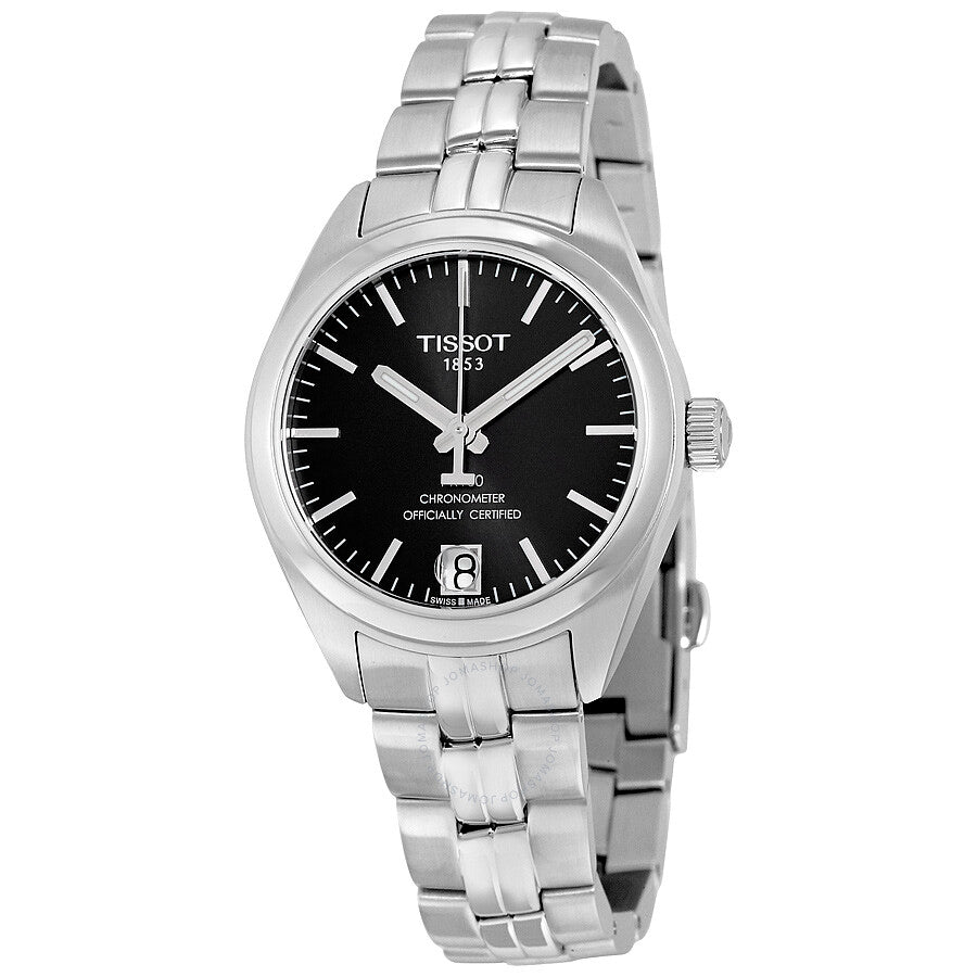Tissot PR 100 Automatic Black Dial Ladies Watch T101.208.11.051.00 - Dawson Watches