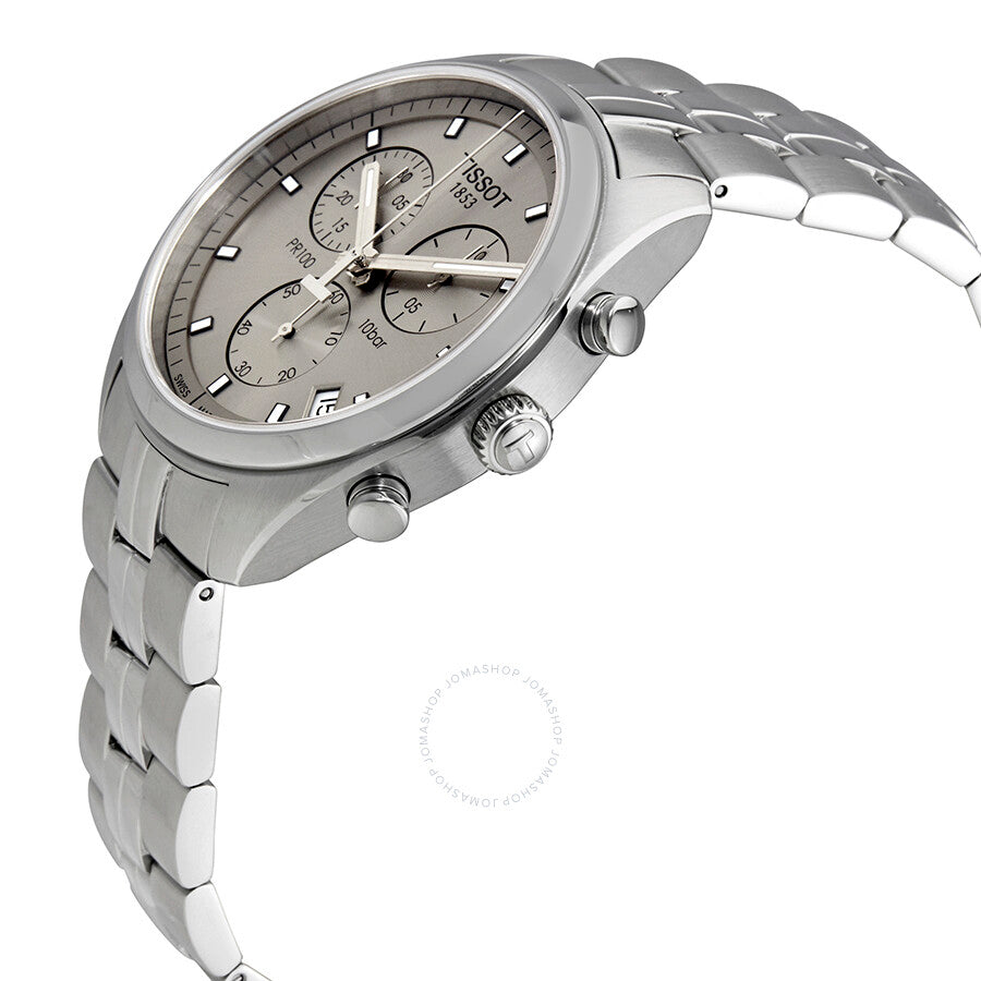 Tissot PR100 Chronograph Rhodium Dial Men's Watch T1014171107100 - Dawson Watches #2