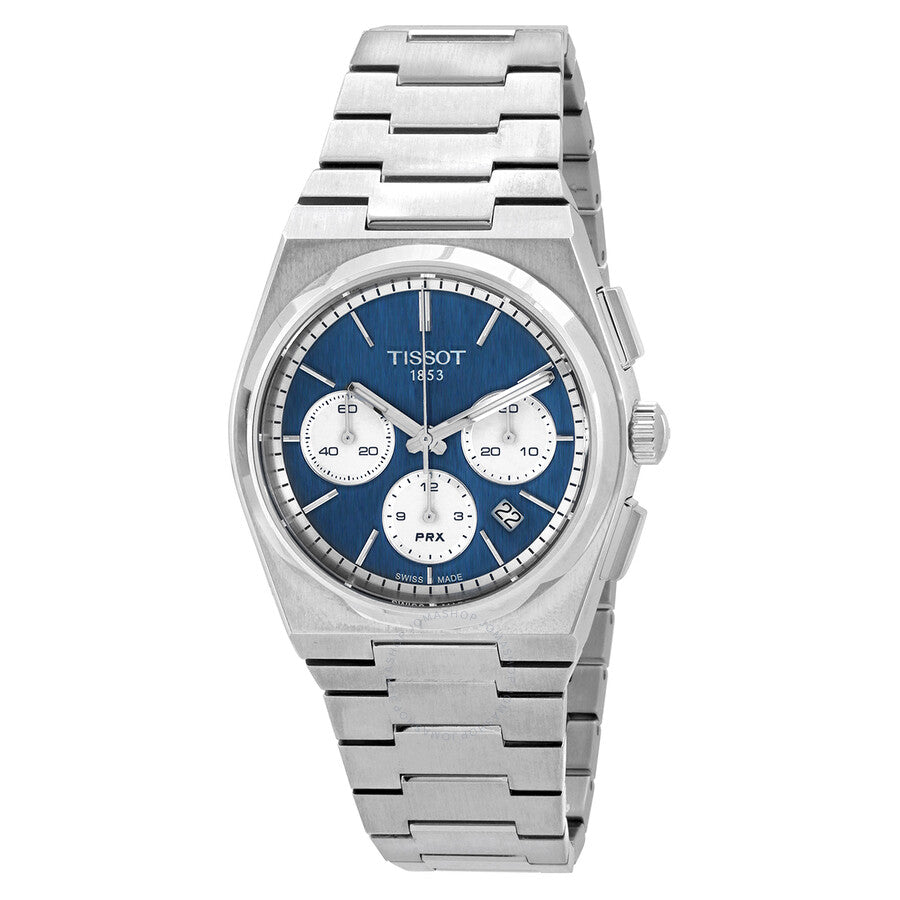Tissot PRX Chronograph Automatic Blue Dial Men's Watch T1374271104100 - Dawson Watches