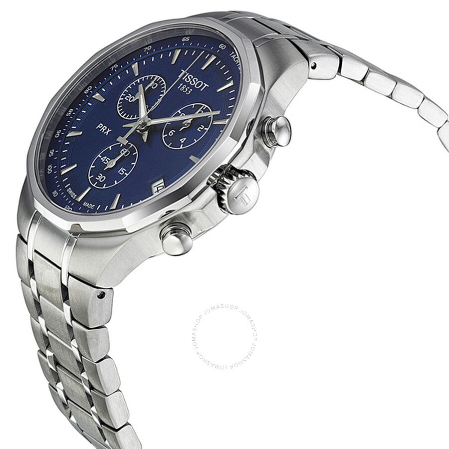 Tissot PRX Classic Chronograph Blue Dial Men's Watch T0774171104100 - Dawson Watches #2
