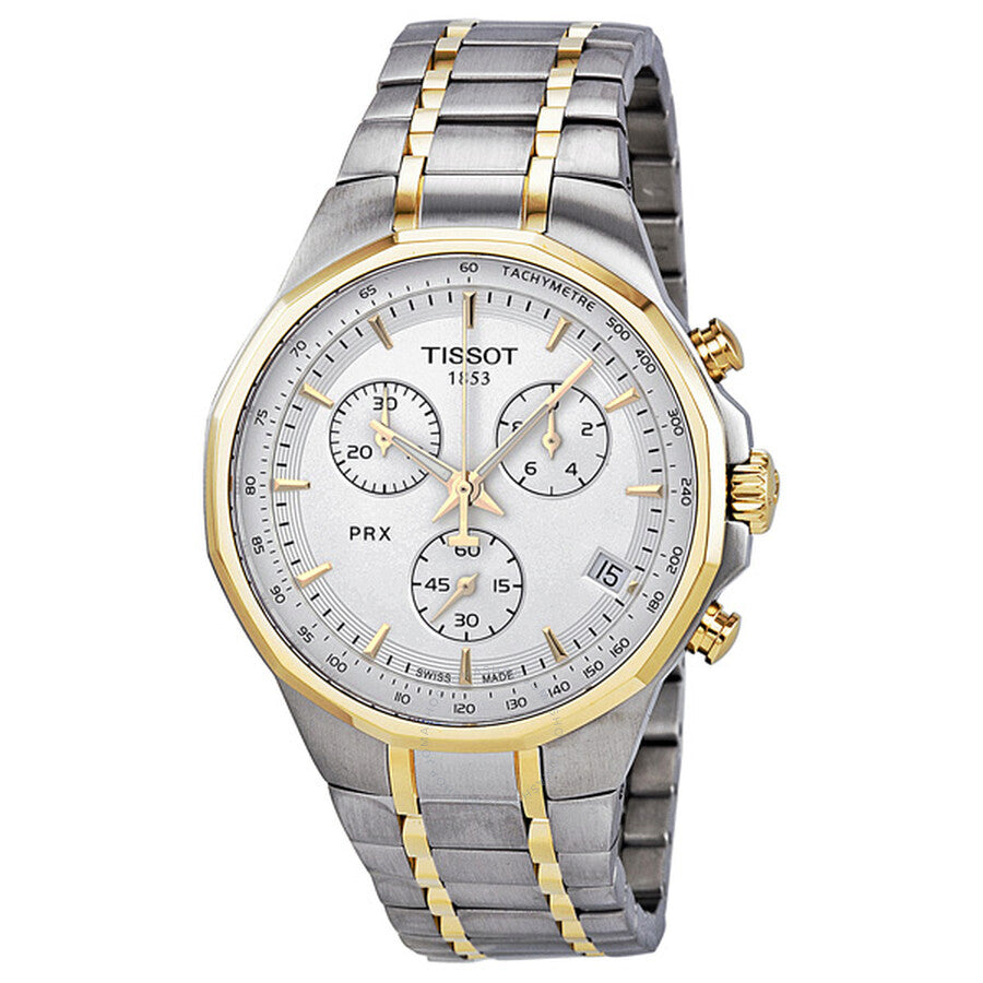 Tissot PRX Classic Chronograph Two-tone Men's Watch T0774172203100 - Dawson Watches
